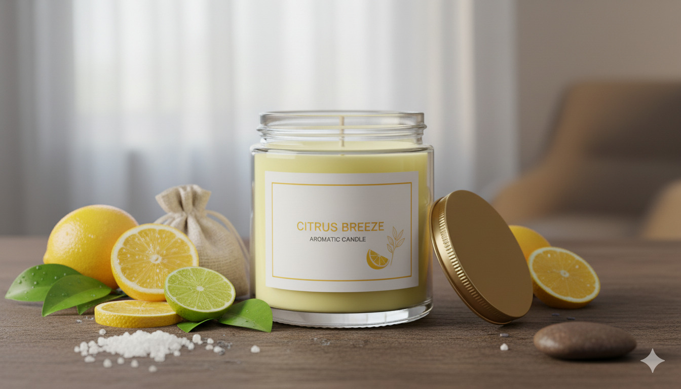 Citrus Breeze Aromatic Candle